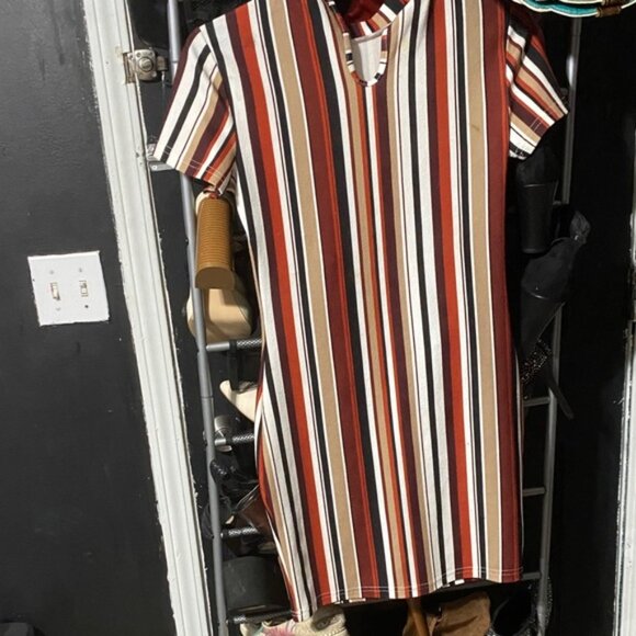 SHEIN Multicolor Striped Mini Dress - Picture 2 of 2